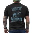 Angler Fishing Pike Du Luder T-Shirt mit Rückendruck