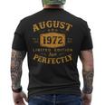 Annata 1972 52 Anni Compleanno Uomo Regalo Agosto 1972 T-shirt da uomo con stampa posteriore