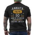 Annata 50 Compleanno 1974 Anni 50 Compleanno Uomo Donna 1974 T-shirt da uomo con stampa posteriore