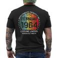 Anni 60 Compleanno Fantastico Dal Febbraio 1964 Uomo Donna T-shirt da uomo con stampa posteriore