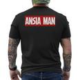 Ansia Man T-shirt da uomo con stampa posteriore