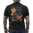 Aperol Spritz Ricetta Cocktail Regalo Perfetto Bere T-shirt da uomo con stampa posteriore