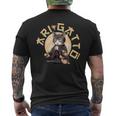 Arigatto Arigato Gatto Giapponese Grazie T-shirt da uomo con stampa posteriore