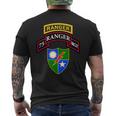 Army Ranger 75Th Ranger Scroll Tab Dui T-shirt da uomo con stampa posteriore