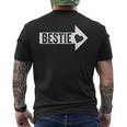 Arrow Pointing Bff Best Friends Bestie Matching Men's T-shirt Back Print