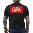 Asozial T-Shirt mit Rückendruck