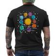 Astronomía Niños Sistema Solar Planetas Sol Universo Camiseta Hombre Estampado Espalda