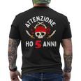 Attenzione Ho 5 Anni Compleanno Pirata T-shirt da uomo con stampa posteriore