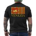 Bandera Deenecia Italiaenecia Italia Banner León De San Marcos Camiseta Hombre Estampado Espalda