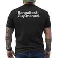 Bangalter & Guy-Manuel Daft S T-Shirt mit Rückendruck