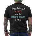 Barbecue King And The Best Dad EverFathers Day Men's T-shirt Back Print