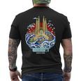 Barcelona España Japonesa Gran Ola Kanagawa Camiseta Hombre Estampado Espalda