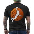 Basketball Pallacanestro Grafico Del Basket Evolution T-shirt da uomo con stampa posteriore