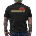 Basketball Sunset Sunsetintage Retro Distressed T-Shirt mit Rückendruck