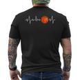 Battito Cardiaco Giocatore Basket Pallacanestro Cestista T-shirt da uomo con stampa posteriore