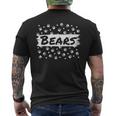 Bears Mascot School Spirit Back To School Footprint Squad Men's T-shirt Back Print
