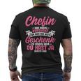 Beste Chefin Best Team Workmate T-Shirt mit Rückendruck