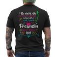 Beste Freundin Der Welt Bff T-Shirt mit Rückendruck