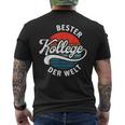 Bester Kollege Der Welt For Leaving Or Anniversary T-Shirt mit Rückendruck