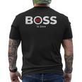 Big Boss Is Here Con Scritta In Lingua Tedesca Ich Bin Chef Der Big Boss Is Here T-shirt da uomo con stampa posteriore