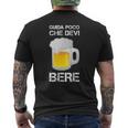 Birra Regalo Divertente Guida Poco Che Devi Bere T-shirt da uomo con stampa posteriore