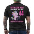 Bitte Kein Eneid Gut Aussehe 44 Jahre Unicorn 44Th Birthday T-Shirt mit Rückendruck