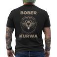 Bober Kurwa Mem T-Shirt mit Rückendruck