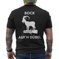 Bock Auf ´N Dübel Kiffen Cannabis Weed 420 Bong Grass High T-Shirt mit Rückendruck