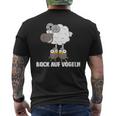 Bock Aufögeln Lustiger Spruch T-Shirt mit Rückendruck