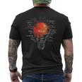 Bombilla Texto Arte Dibujo Gráfico Motivo Camiseta Hombre Estampado Espalda