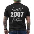 Born In 2007 Edizione Limitata Age Birthday T-shirt da uomo con stampa posteriore