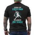 Boys & Children's With 'Geboren Zum Scooter Fahren' Motif T-Shirt mit Rückendruck