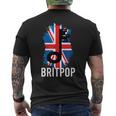 Britpop Music Lover Indie Pop Music De Los Años 90 Camiseta Hombre Estampado Espalda