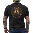 Buddismo Buddha Religione Meditazione Spirituale T-shirt da uomo con stampa posteriore