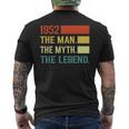Camicia 70° Compleanno 1952 The Man Myth Legend Retro T-shirt da uomo con stampa posteriore