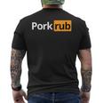 Camicie Grigliate Divertenti Pork Rub Camicia Da Barbecue T-shirt da uomo con stampa posteriore