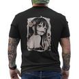 Camisa De Anime Gótica Creepy Horror Anime Manga Japonés Camiseta Hombre Estampado Espalda