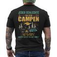 Camping For Caravan Motorhome Tent Camper T-Shirt mit Rückendruck