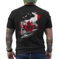 Canada Flag Moose Canada T-Shirt mit Rückendruck