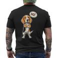 Cane Beagle Testardo Cane Divertente Per Gli Amanti Del Beagle T-shirt da uomo con stampa posteriore