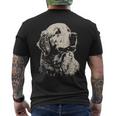 Cane Golden Retriever T-shirt da uomo con stampa posteriore