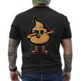 Carino Dabbing Poop Divertente Emoticon Pooping Pooped Oggi T-shirt da uomo con stampa posteriore