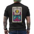 Carta Dei Tarocchi La Luna Xviii Occultointage Lupo Luna T-shirt da uomo con stampa posteriore