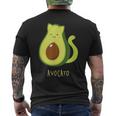 Cat Avocado Avocato Animal Puns T-Shirt mit Rückendruck