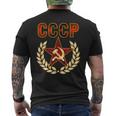 Cccp Con Martillo Y Hoz De La Estrella De La Propaganda Comunista Camiseta Hombre Estampado Espalda