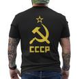 Cccp Ussr Communist Hammer And Sickle Red T-Shirt mit Rückendruck