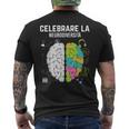 Celebrare La Neurodiversità Cervello Creativo Autismo T-shirt da uomo con stampa posteriore