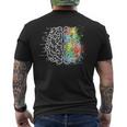 Cervello Creativo Arte Scienza Matematica T-shirt da uomo con stampa posteriore