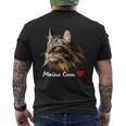 Chat Maine Coon Chat Amoureux Coeur Cadeau Chats T-shirt imprimé au dos
