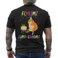 Cheems Feliz Cumpleaños Meme Perro Shiba Japones Humor Camiseta Hombre Estampado Espalda